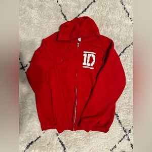One Direction discography fan made zip up hoodie size L